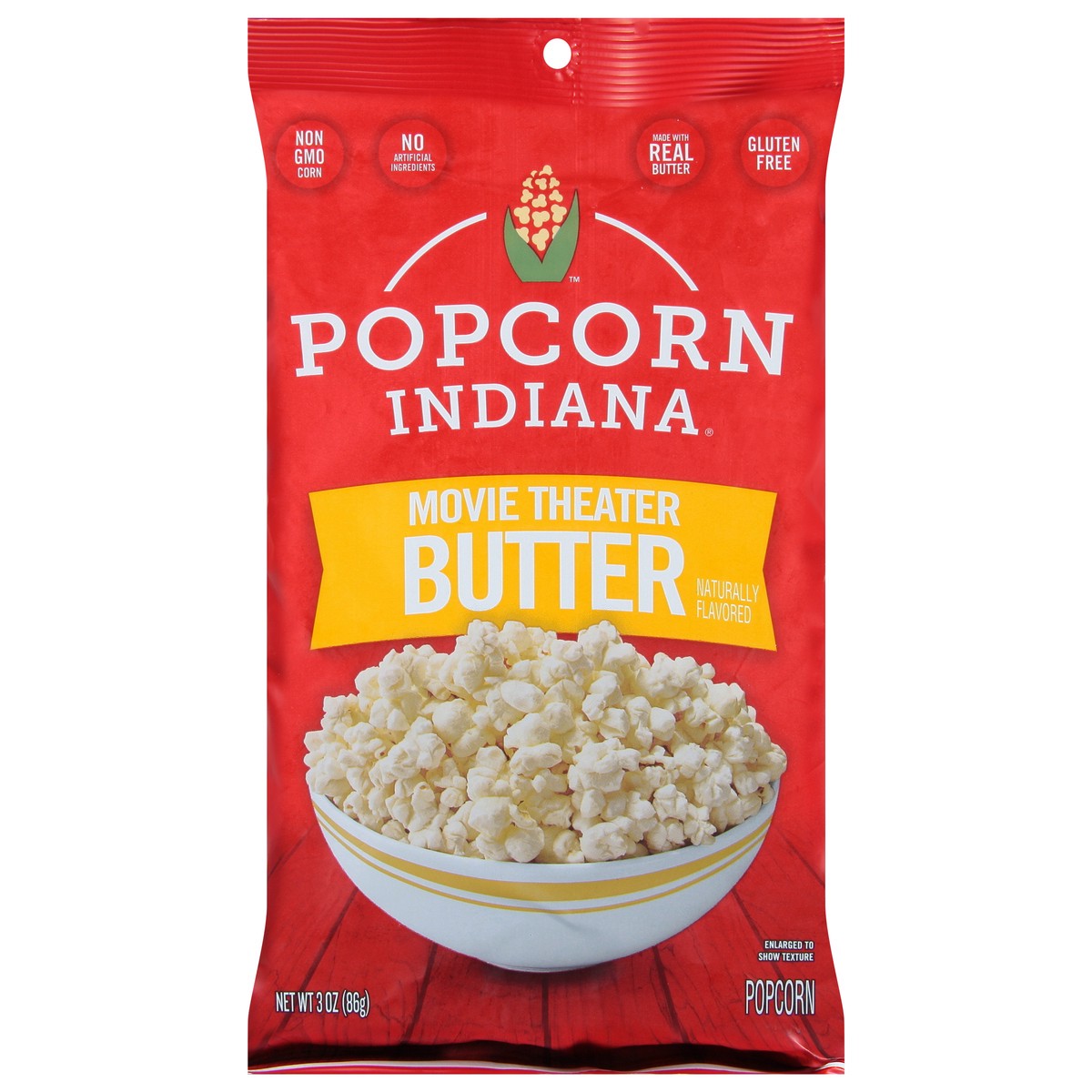 slide 1 of 9, Popcorn, Indiana Movie Theater Butter Popcorn 3 oz, 3 oz