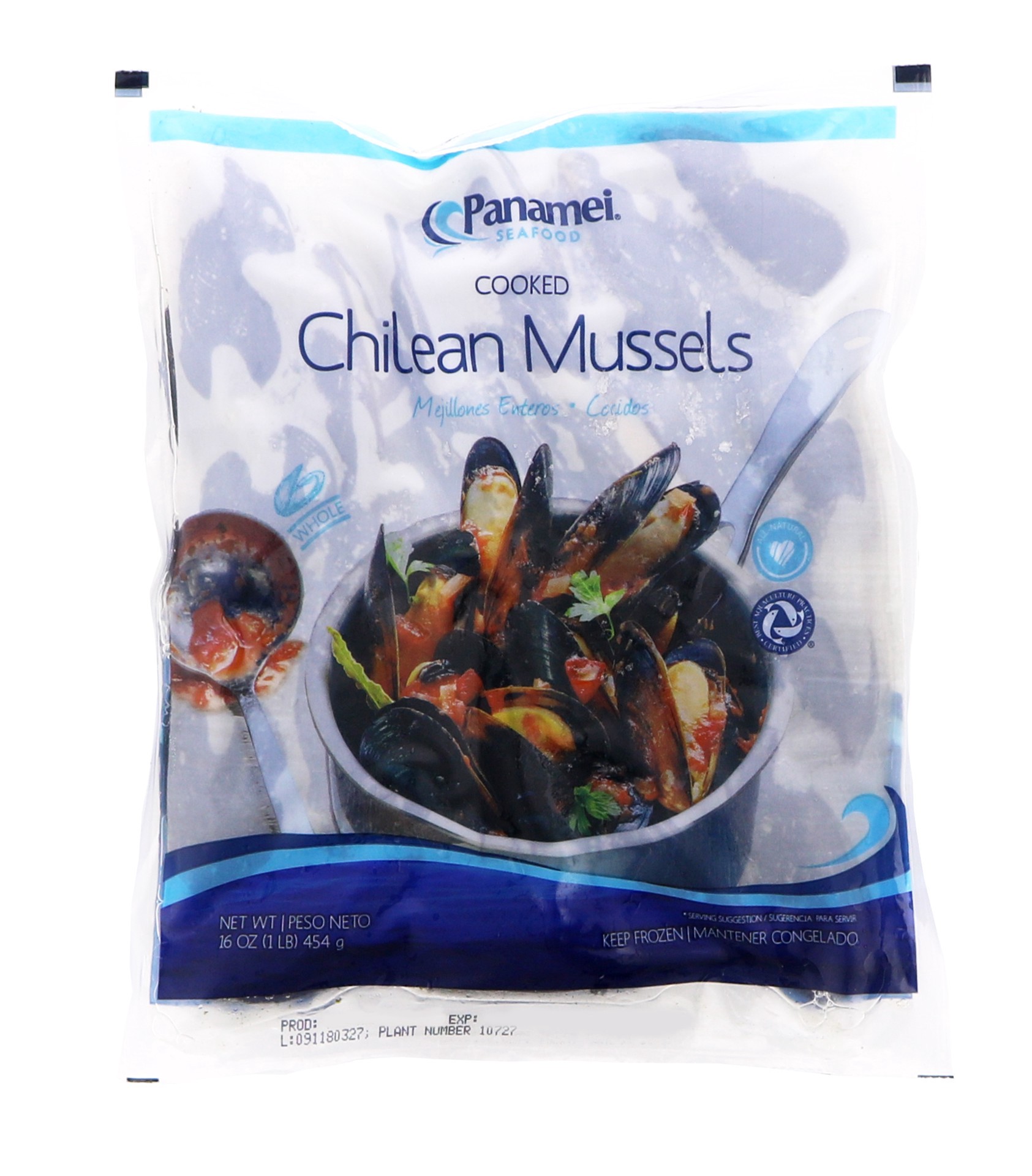 slide 1 of 1, PANAMEI Mussel Meat Black Whole Cooked, 1 ct