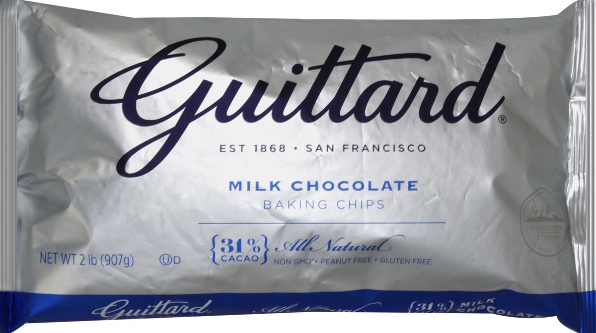 slide 5 of 5, Guittard Real Milk Chocolate Chips, 2 lb