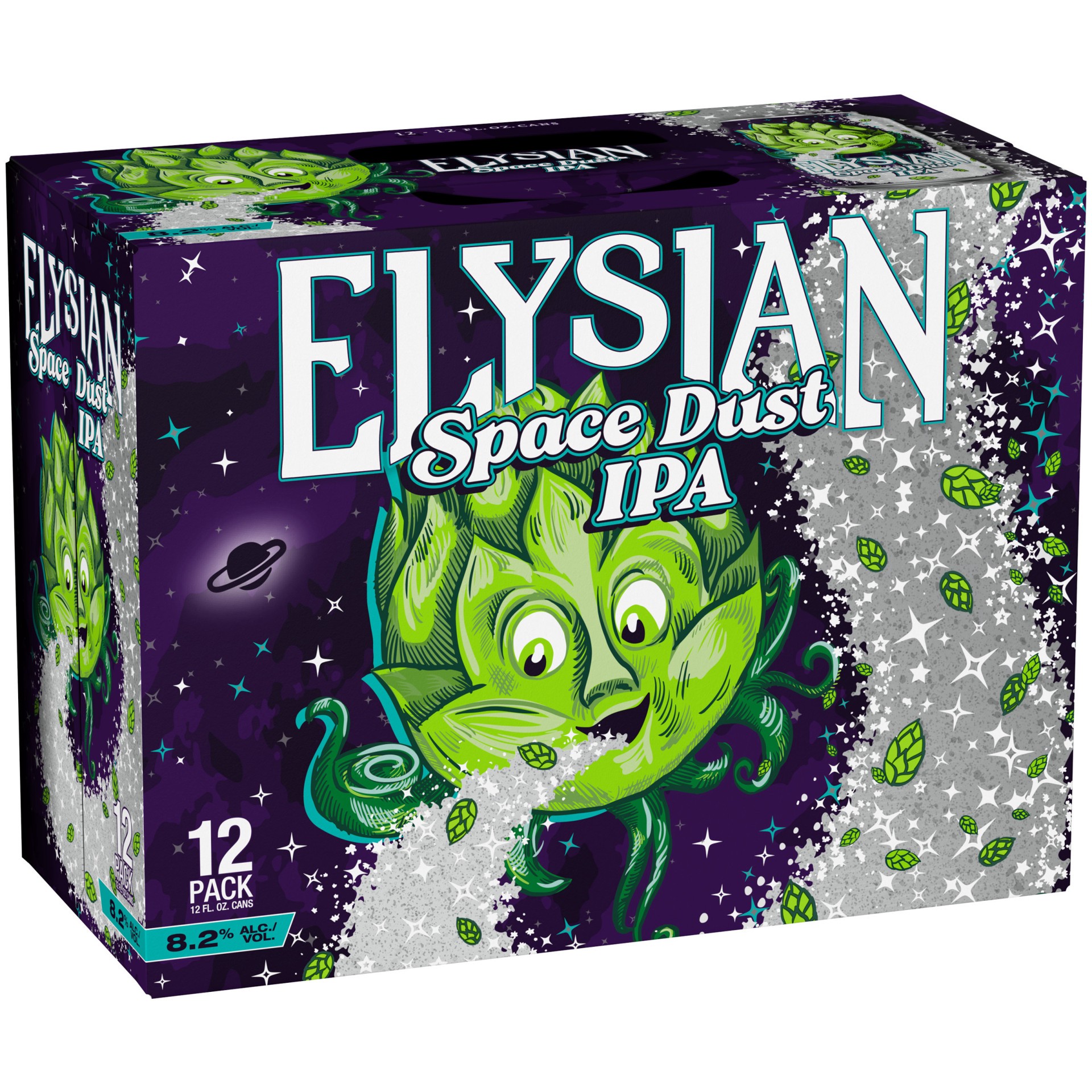 slide 1 of 41, Elysian Space Dust IPA Craft Beer, India Pale Ale, 12 Pack Beer, 12 FL OZ Cans, 12 ct; 12 oz