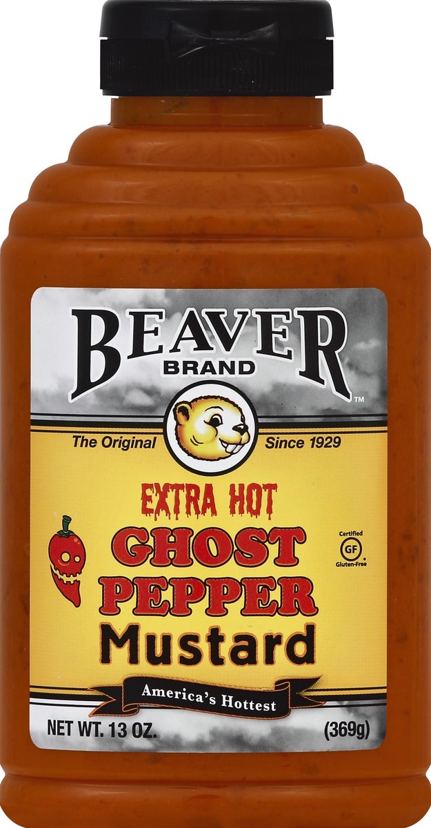 slide 2 of 2, Beaver Ghost Pepper Mustard, 13 oz