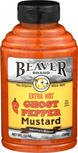 slide 1 of 2, Beaver Ghost Pepper Mustard, 13 oz