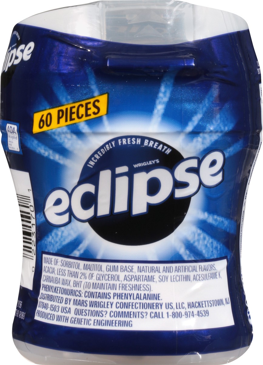 slide 10 of 10, Eclipse Winterfrost Sugar Free Chewing Gum, 60 Ct Bottle, 1 ct