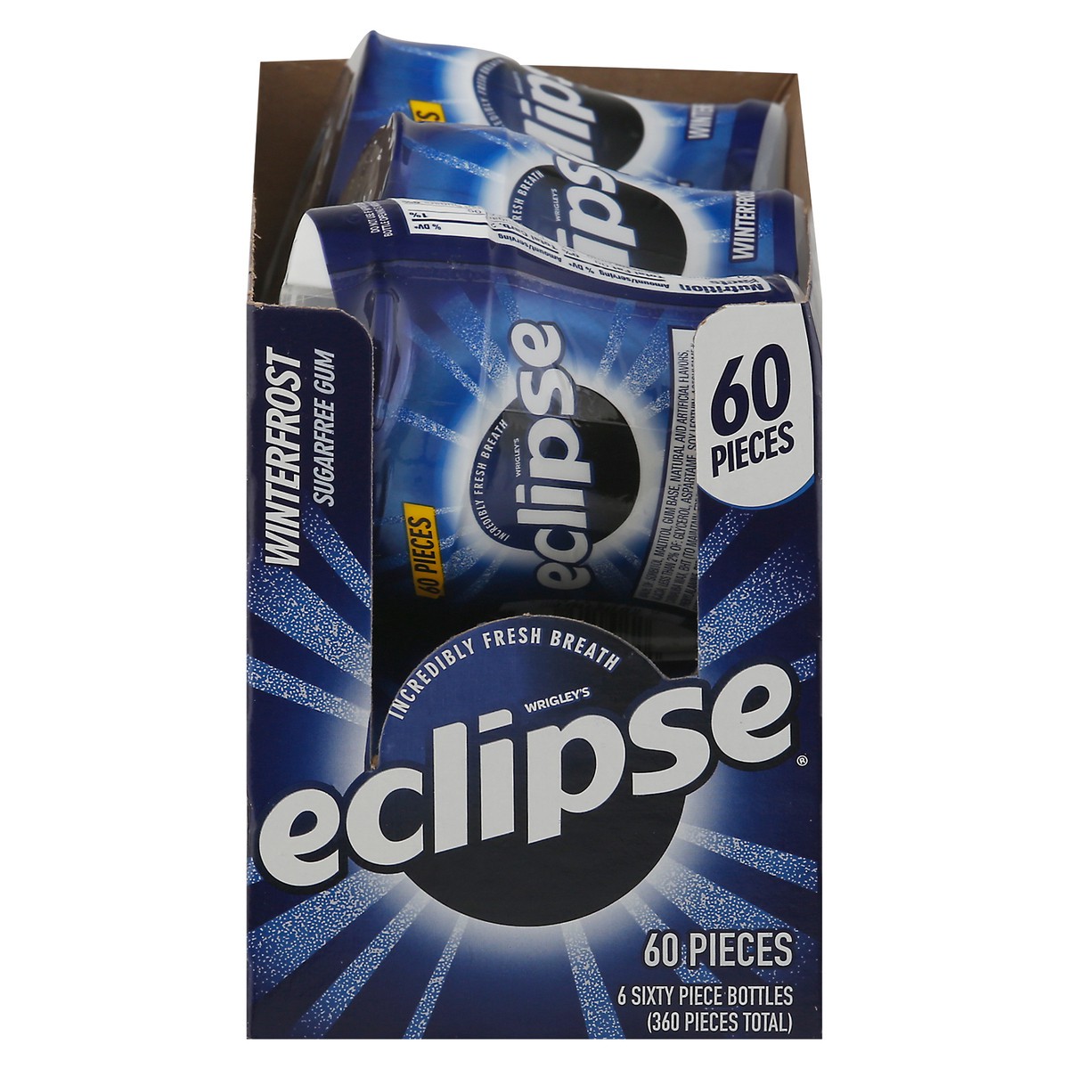 slide 1 of 10, Eclipse Winterfrost Sugar Free Chewing Gum, 60 Ct Bottle, 1 ct