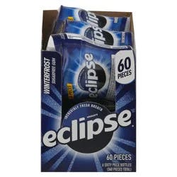 Eclipse Winterfrost Sugar Free Chewing Gum, 60 Ct Bottle