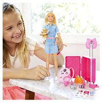 slide 12 of 17, Barbie Travel Doll & Puppy Playset, 1 ct