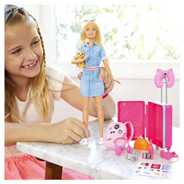 slide 5 of 17, Barbie Travel Doll & Puppy Playset, 1 ct