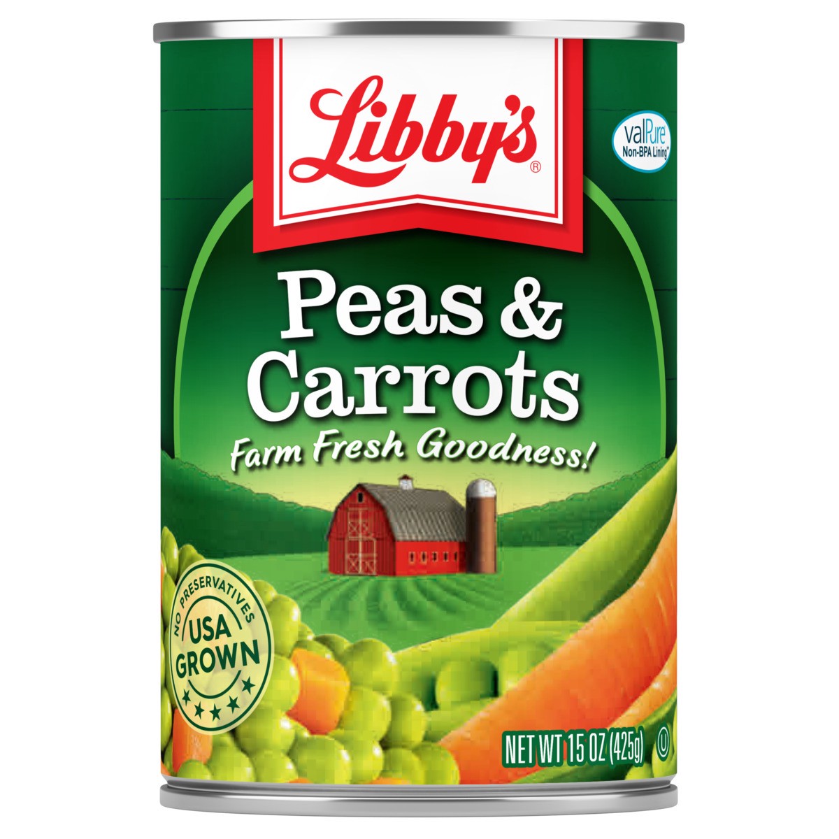 slide 1 of 5, Libby's Peas & Carrots, 15 oz