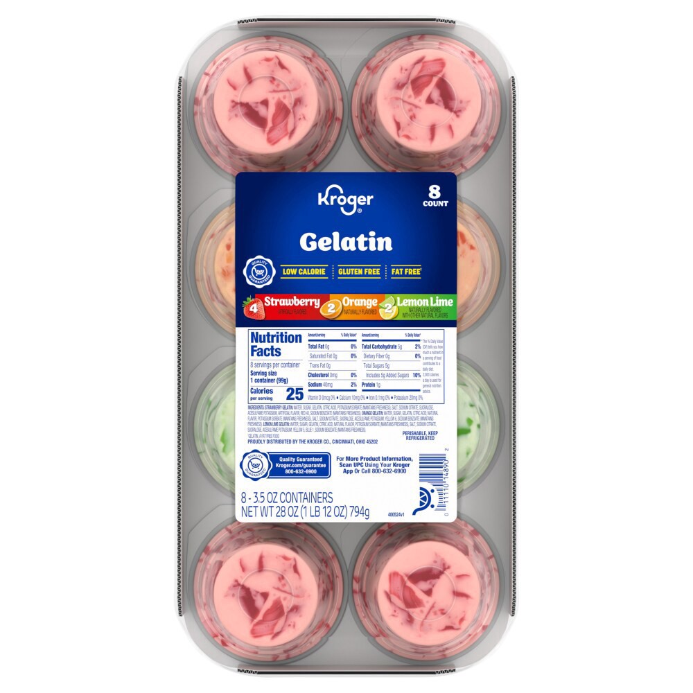 slide 1 of 5, Kroger® Assorted Gelatin, 8 ct; 3.5 oz