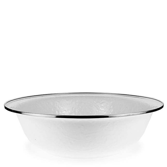 slide 1 of 1, Golden Rabbit Solid White Serving Bowl, 4 qt