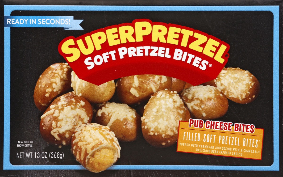 slide 4 of 7, SuperPretzel Pub Cheese Bites Soft Pretzel Bites 13 oz, 13 oz