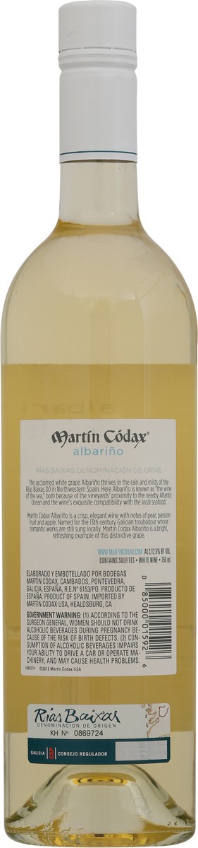 slide 9 of 9, Martin Codax White Wine, 750 ml