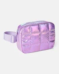 Carter's Girls Quilted Shiny Sling Bag - Purple Purple NS