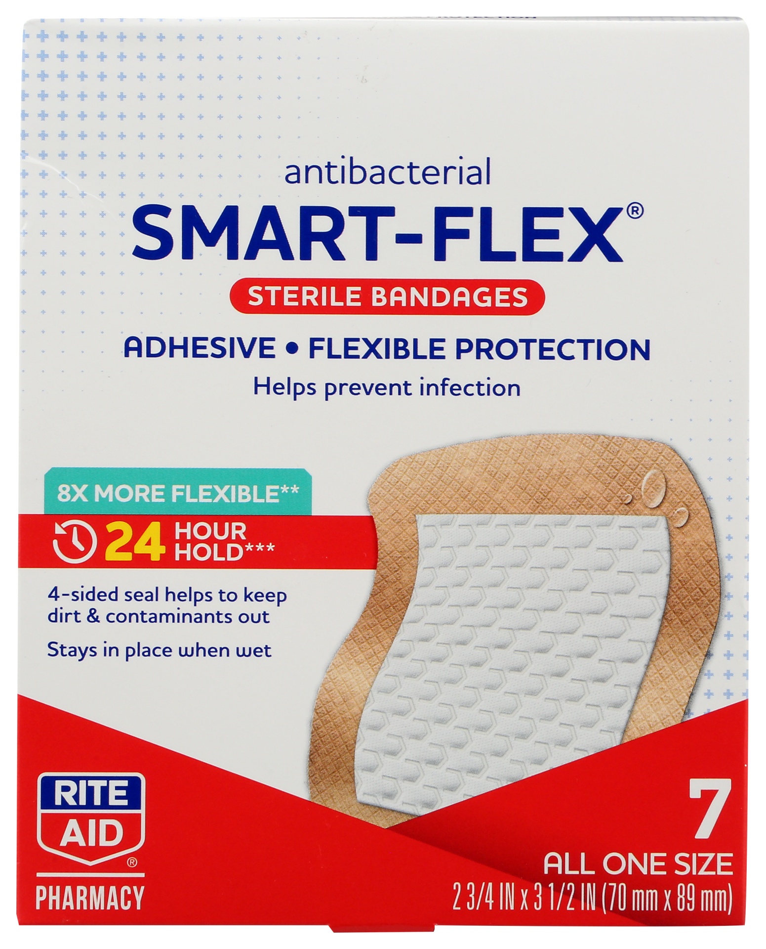 slide 1 of 1, Rite Aid Ra Smart Flex A/B Band, 7 ct