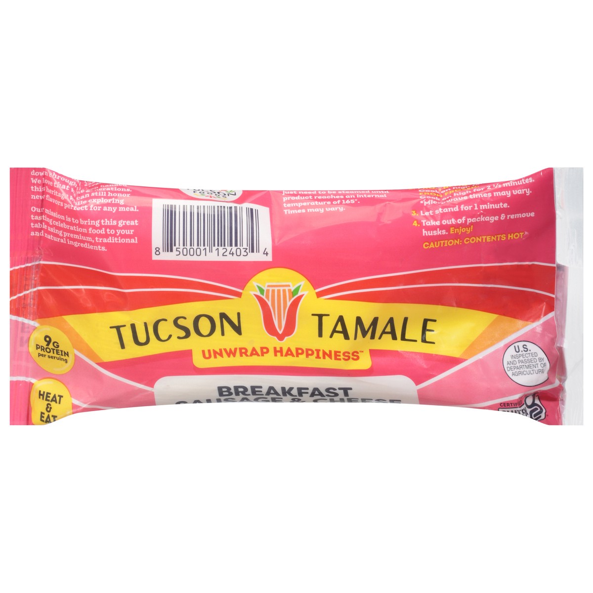 slide 9 of 11, Tuscon Tamale Breakfast Sausage & Cheese Tamale 5 oz, 5 oz