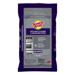 Scotch-Brite Appliance Cleaner & Degreaser Wipes 28 ea