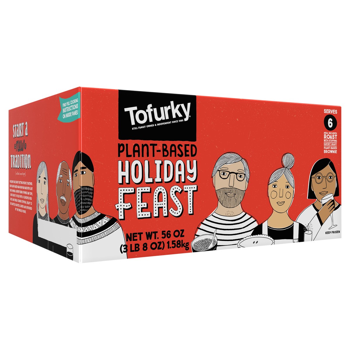 slide 2 of 10, Tofurky Feast, 56 oz