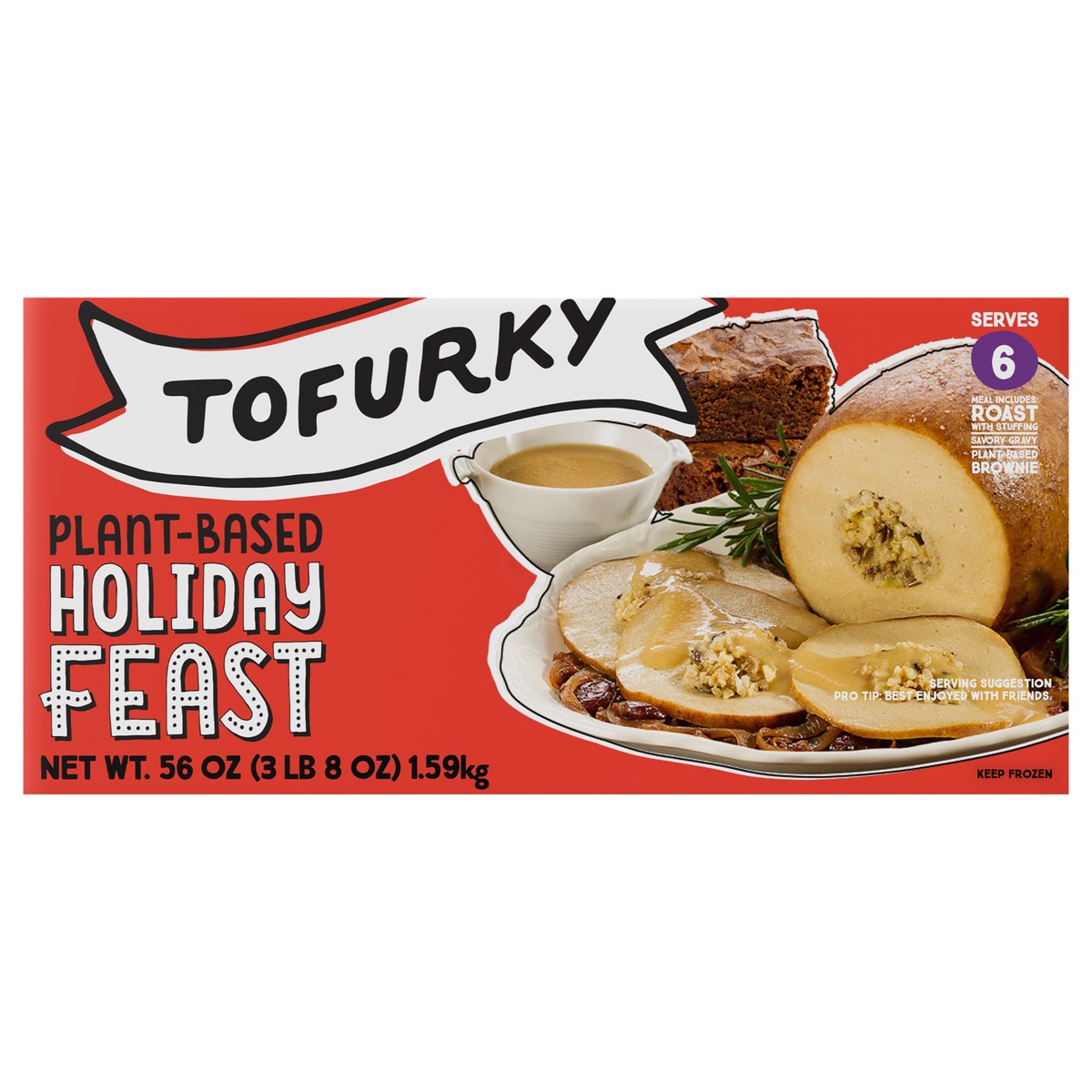 slide 1 of 10, Tofurky Feast, 56 oz