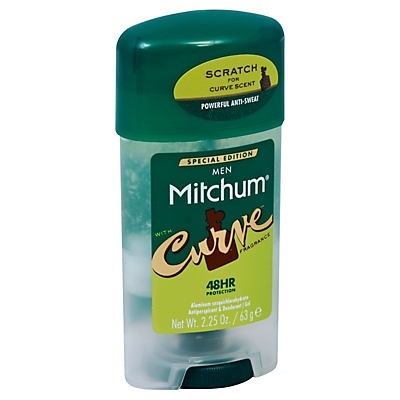 slide 1 of 1, Mitchum Men's with Curve Deodorant Gel, 2.25 oz