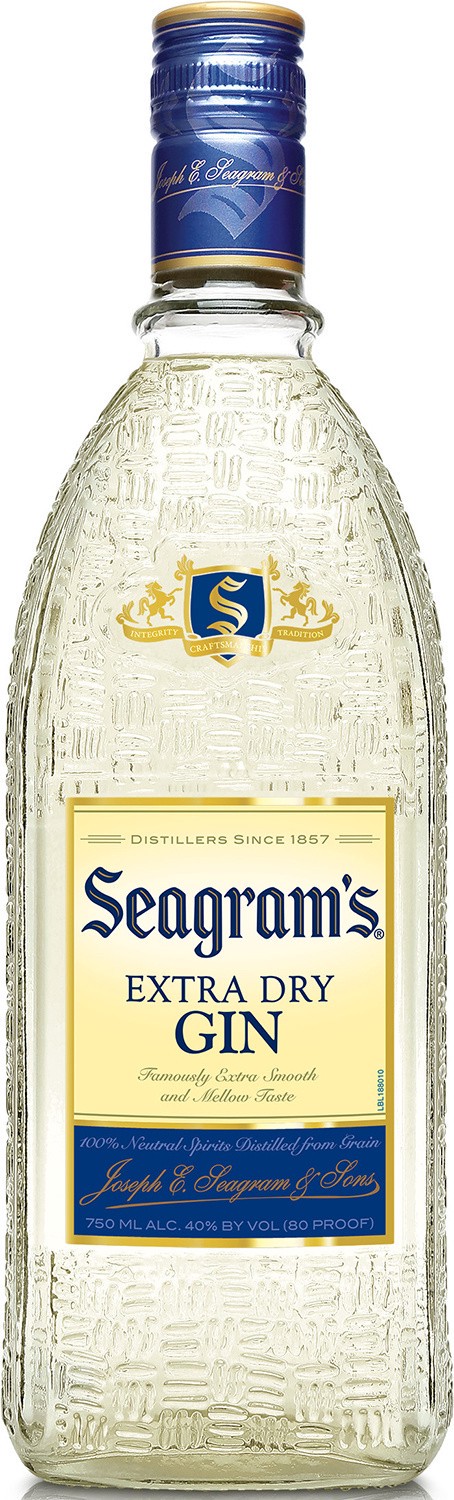 slide 1 of 8, Seagrams Gin Seagrams Extra Dry Gin 750mL Plastic Bottle, 750 ml