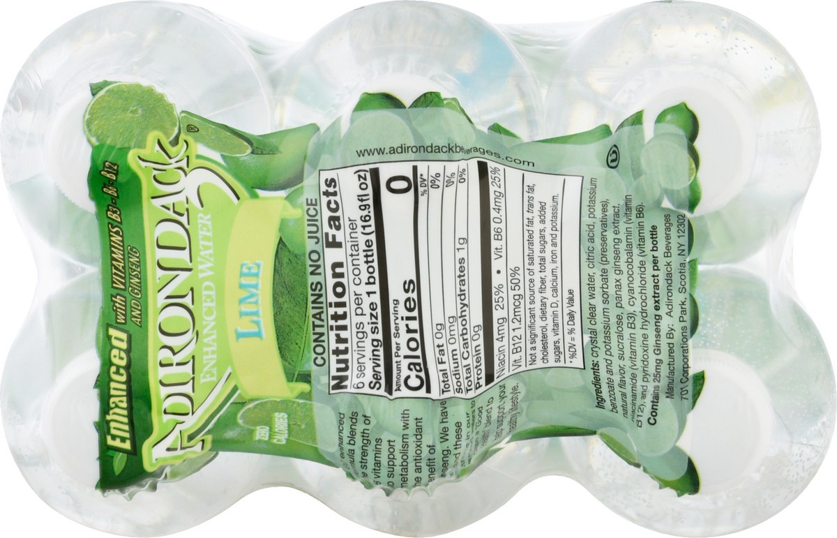 slide 5 of 13, Adirondack Lime Enhanced Water - 6 ct, 6 ct