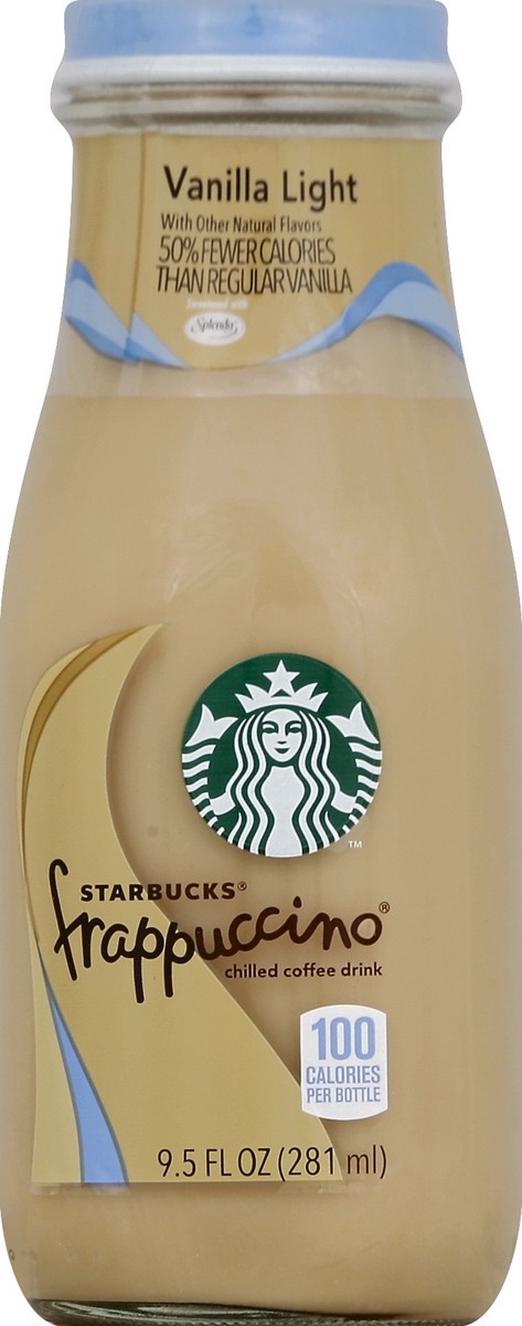 slide 2 of 4, Starbucks Frappuccino Coffee Drink, Chilled, Vanilla Light - 9.5 fl oz, 9.5 fl oz