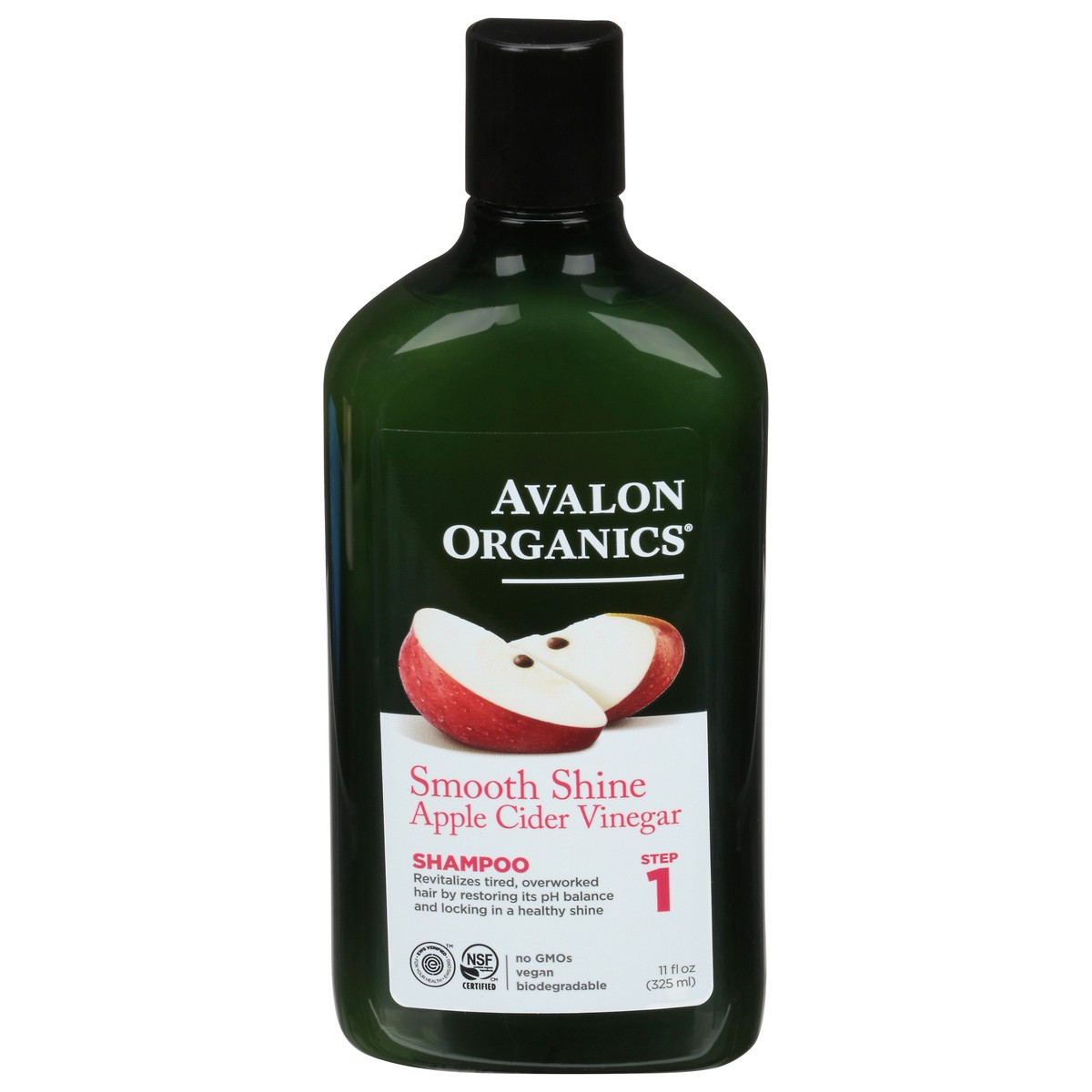 slide 6 of 9, Avalon Organics Smooth Shine Apple Cider Vinegar Shampoo 11 fl. oz. Bottle, 11 fl oz