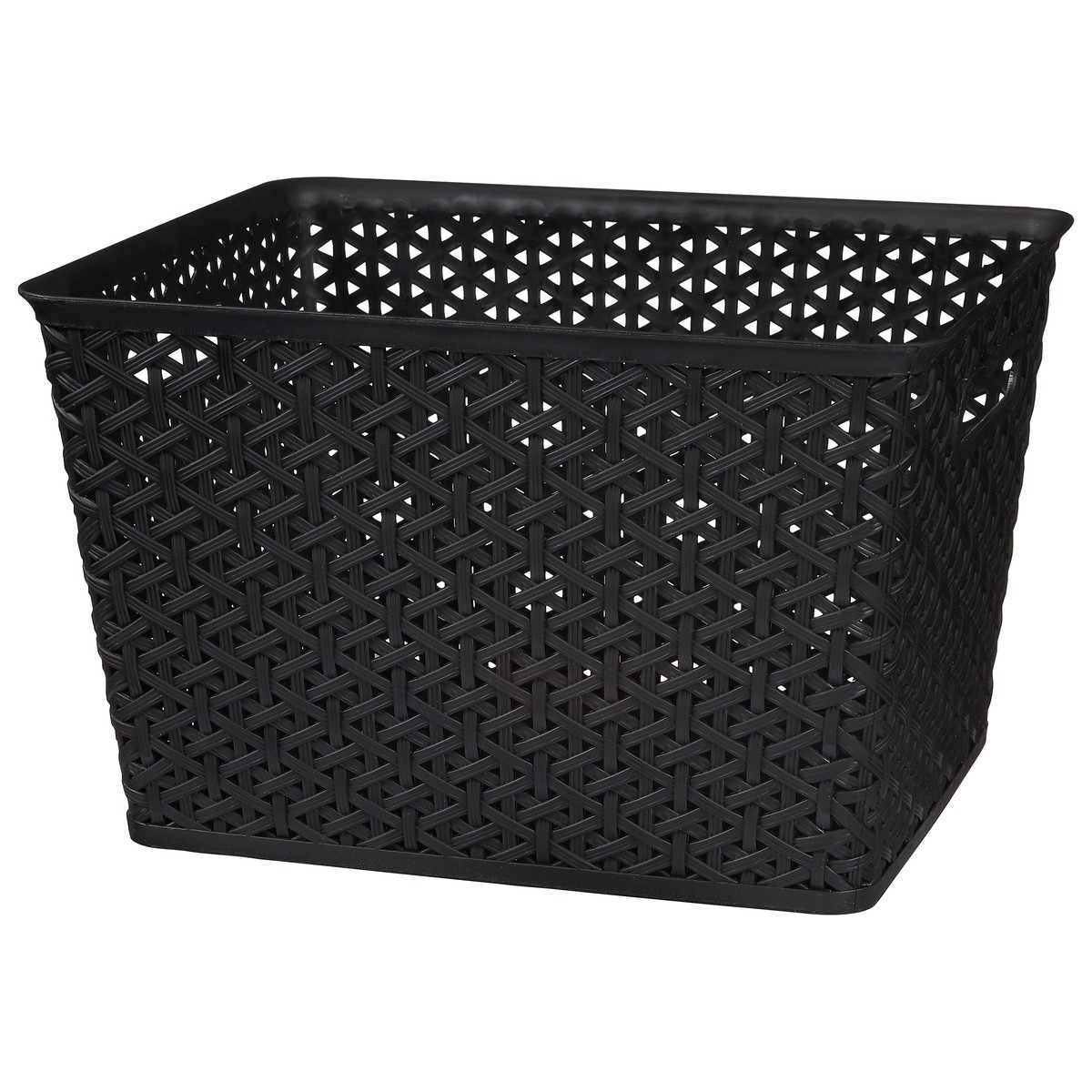 slide 5 of 9, Whitmor Resin Form Tote - Medium Black, 1 ct