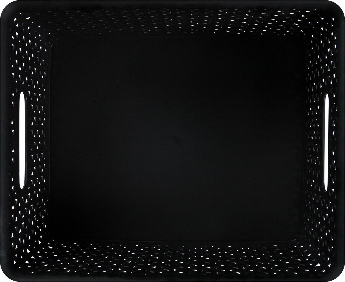 slide 6 of 9, Whitmor Resin Form Tote - Medium Black, 1 ct