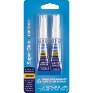 slide 1 of 1, CVS Health Caliber Instant Super Glue, 2 ct; 0.14 oz