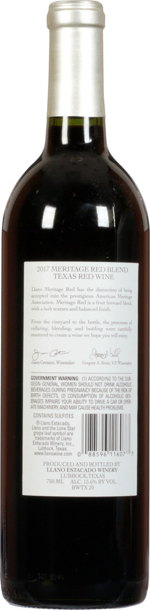 slide 12 of 12, Llano Estacado Texas Meritage Red Blend 750 ml, 750 ml