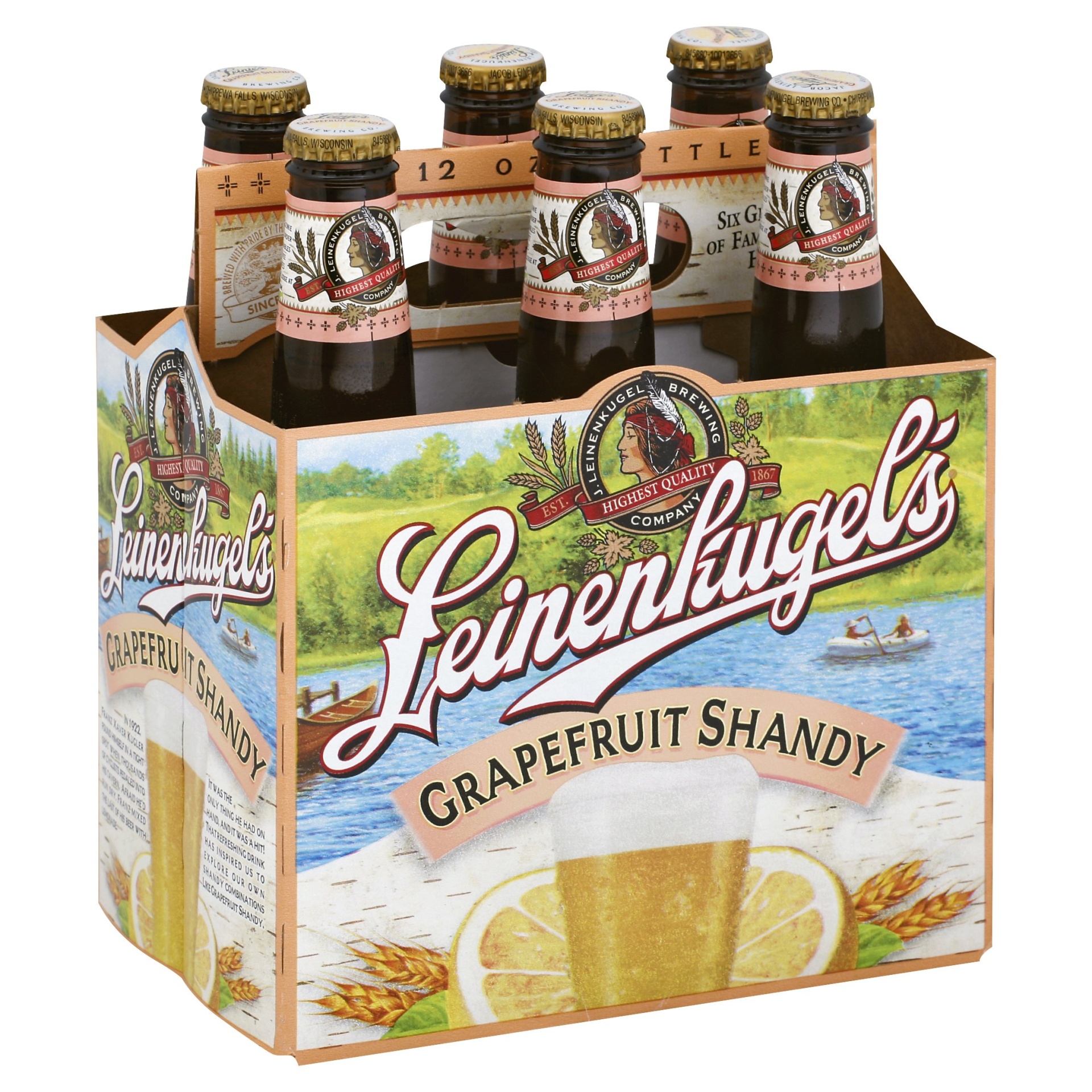 slide 1 of 1, Leinenkugel's Grapefruit Shandy Weiss, 6 ct; 12 oz