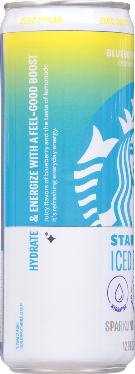 slide 2 of 14, Starbucks Iced Energy Zero Sugar Sparkling Energy Drink Blueberry Lemonade 12 Fl Oz, 12 fl oz