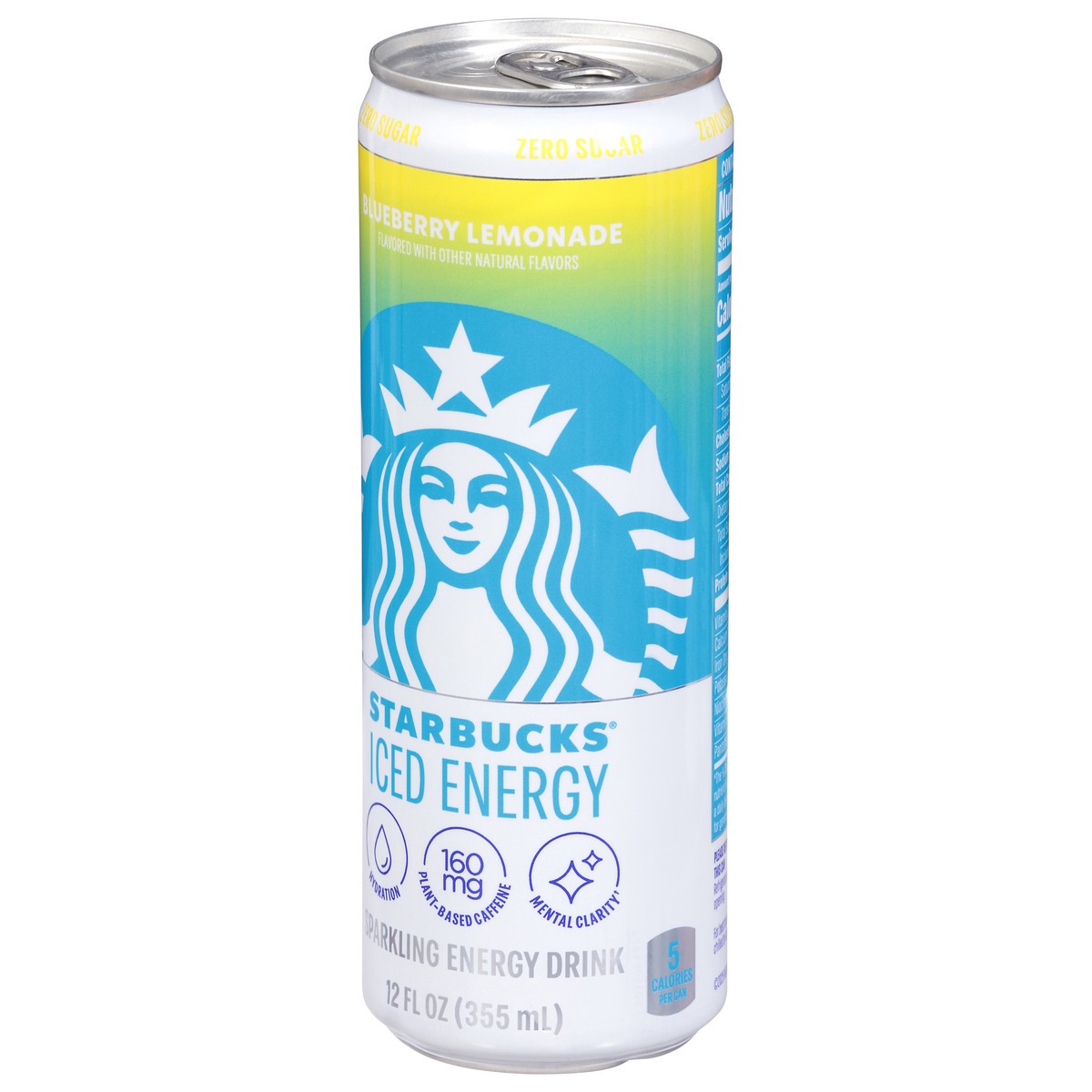 slide 5 of 14, Starbucks Iced Energy Zero Sugar Sparkling Energy Drink Blueberry Lemonade 12 Fl Oz, 12 fl oz