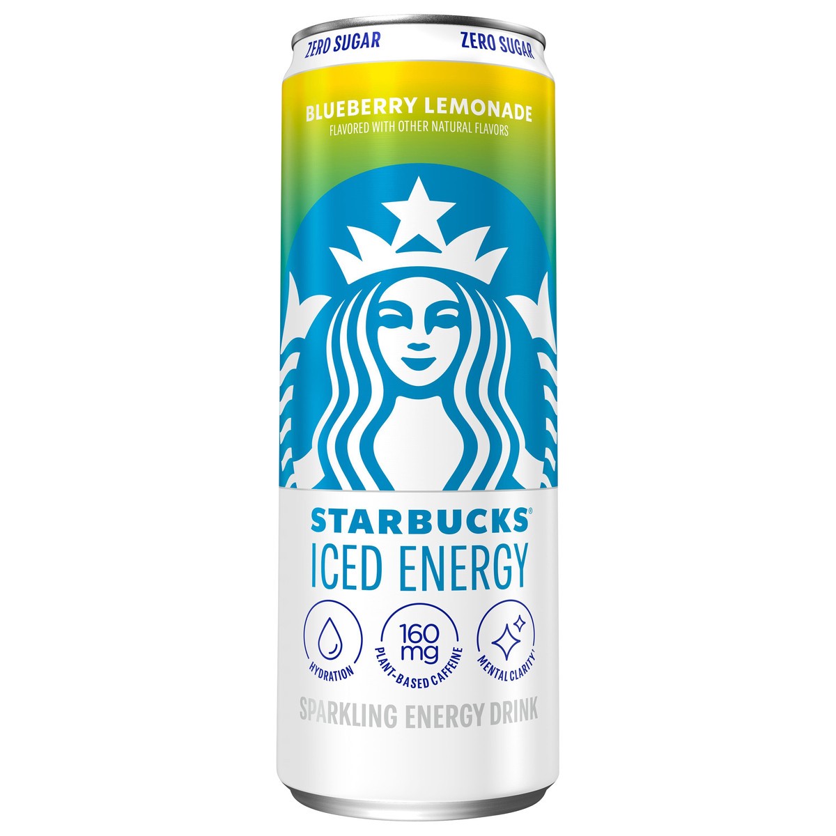 slide 1 of 14, Starbucks Iced Energy Zero Sugar Sparkling Energy Drink Blueberry Lemonade 12 Fl Oz, 12 fl oz