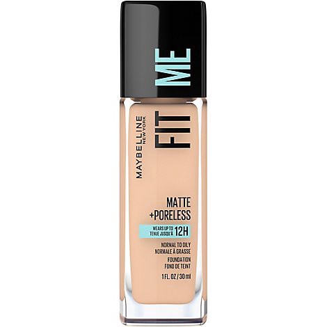 slide 1 of 1, Maybelline Fit Me Matte + Poreless Liquid Foundation Makeup Nude Beige - 1 Fl. Oz., 1 oz