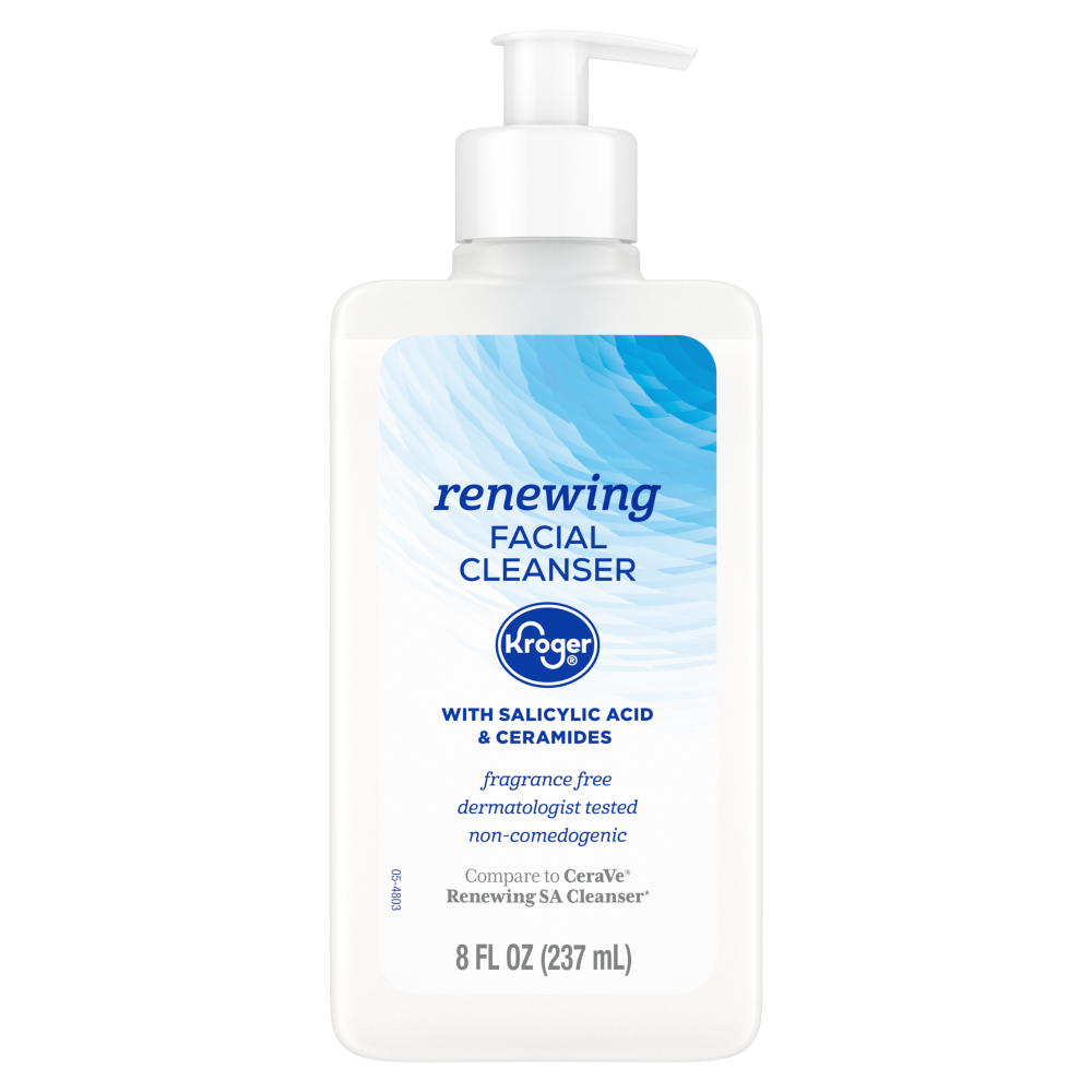 slide 1 of 1, Kroger® Renewing Facial Cleanser, 8 fl oz