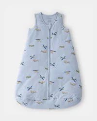 Carter's Baby Boy Plane 2-Way Zip PurelySoft Wearable Blanket - Blue, L