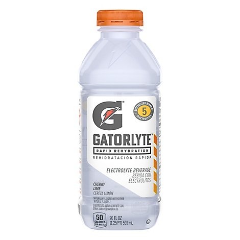 slide 1 of 1, Gatorade Gatorlyte Electrolyte Beverage Cherry Lime Naturally Flavored Bottle - 20 oz, 20 oz