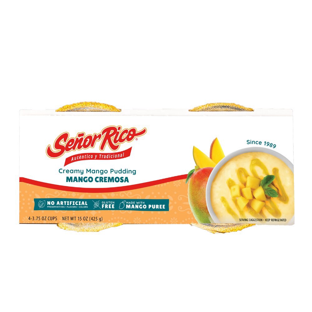 slide 5 of 6, Senor Rico® Creamy Mango Pudding Cups, 4 ct; 3.75 oz