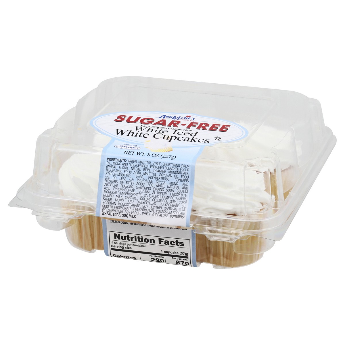 slide 4 of 13, Ann Marie's Sugar Free White Iced Cupcakes 8 oz, 8 oz