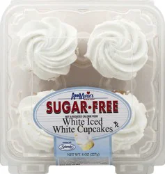 Ann Marie's Sugar Free White Iced Cupcakes 8 oz