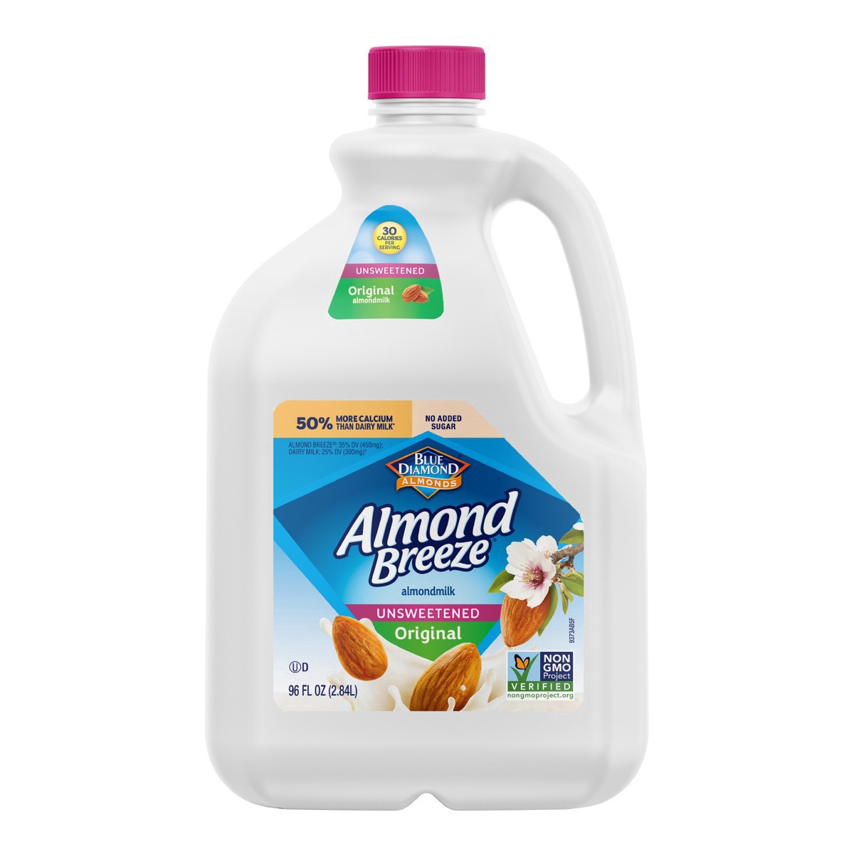 slide 1 of 3, Almond Breeze Unsweetened Original Almond Milk, 96 fl oz