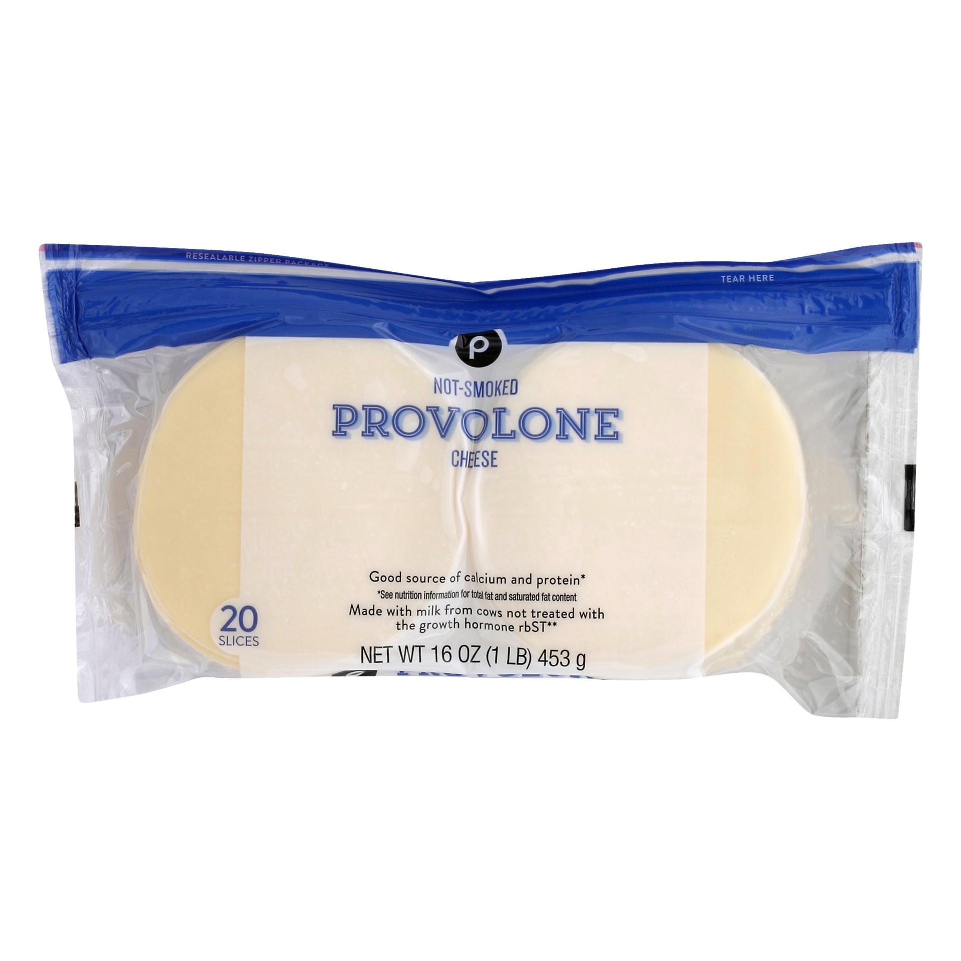 slide 1 of 1, Great Lakes Cheese Publix Not-Smoked Provolone Cheese Slices, 20 ct