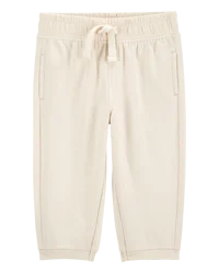 Carters Baby Pull-On French Terry Joggers Cream 12M