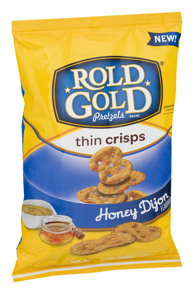 slide 7 of 9, Rold Gold Thin Crisps Pretzels Honey Dijon Flavored 8.75 Oz, 8.75 oz