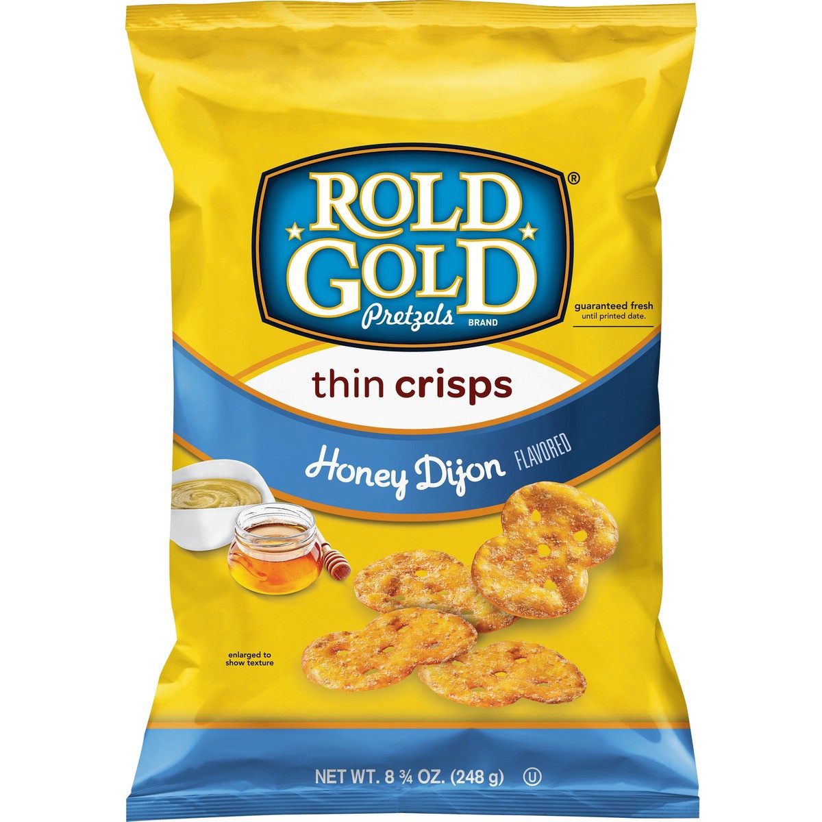 slide 2 of 9, Rold Gold Thin Crisps Pretzels Honey Dijon Flavored 8.75 Oz, 8.75 oz