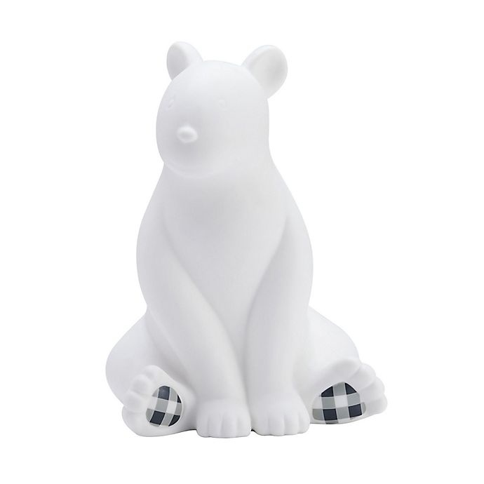 slide 1 of 2, Elements Ceramic Bear Night Light - White, 1 ct