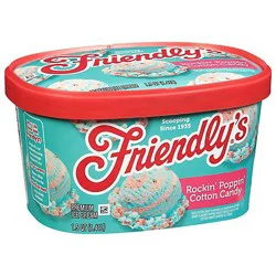 Friendly's Rich And Creamy Rockin Poppin Cotton Candy Ice Cream - 1.5 Quart