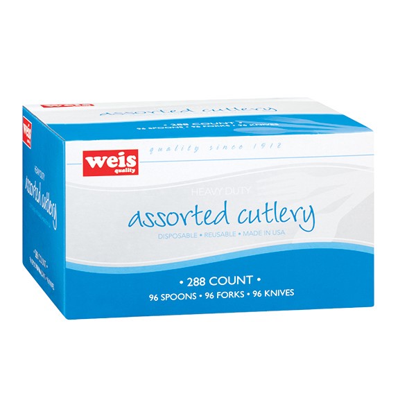 slide 1 of 1, Weis Quality Assorted Heavy Duty Cutlery, 288 1 ct